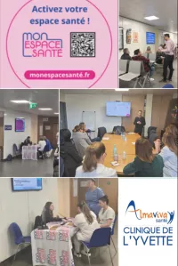 Animation Mon Espace Santé à la Clinique de l'Yvette